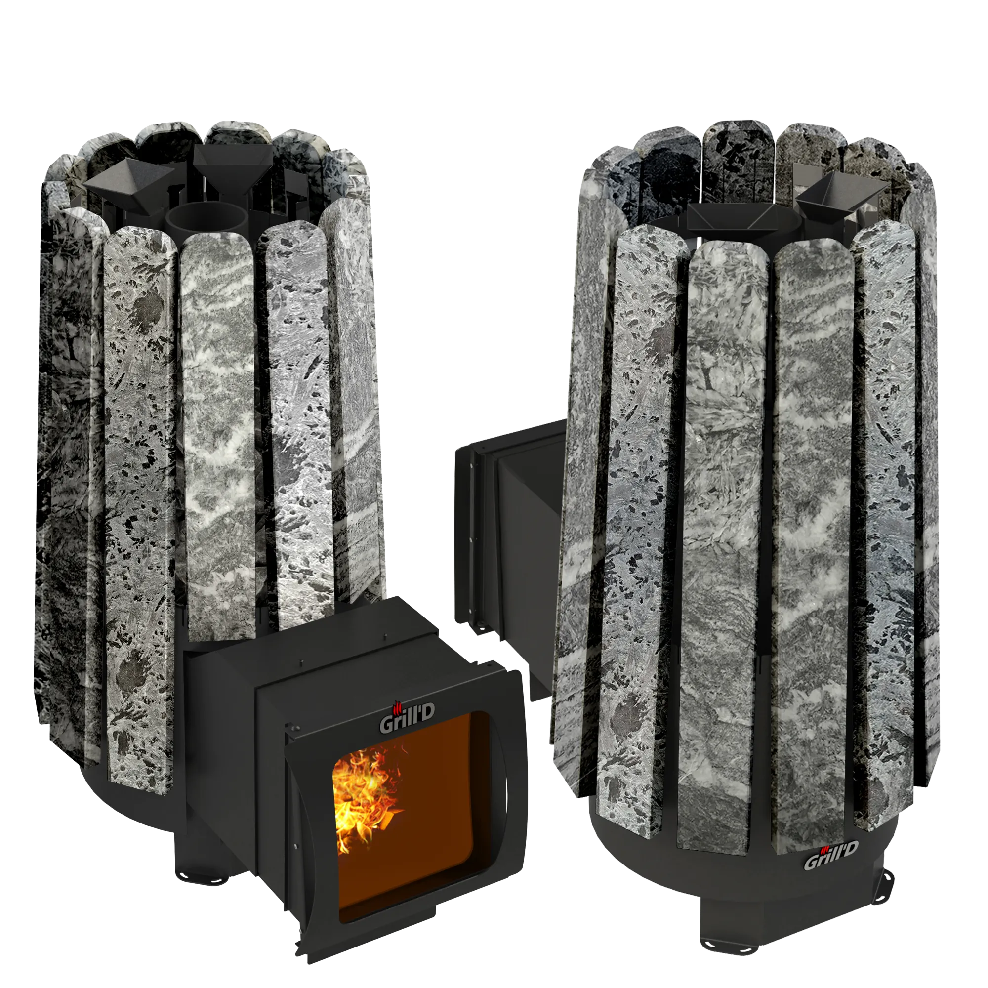 печь для бани grill'd cometa 180 vega long window stone max (серпентинит)