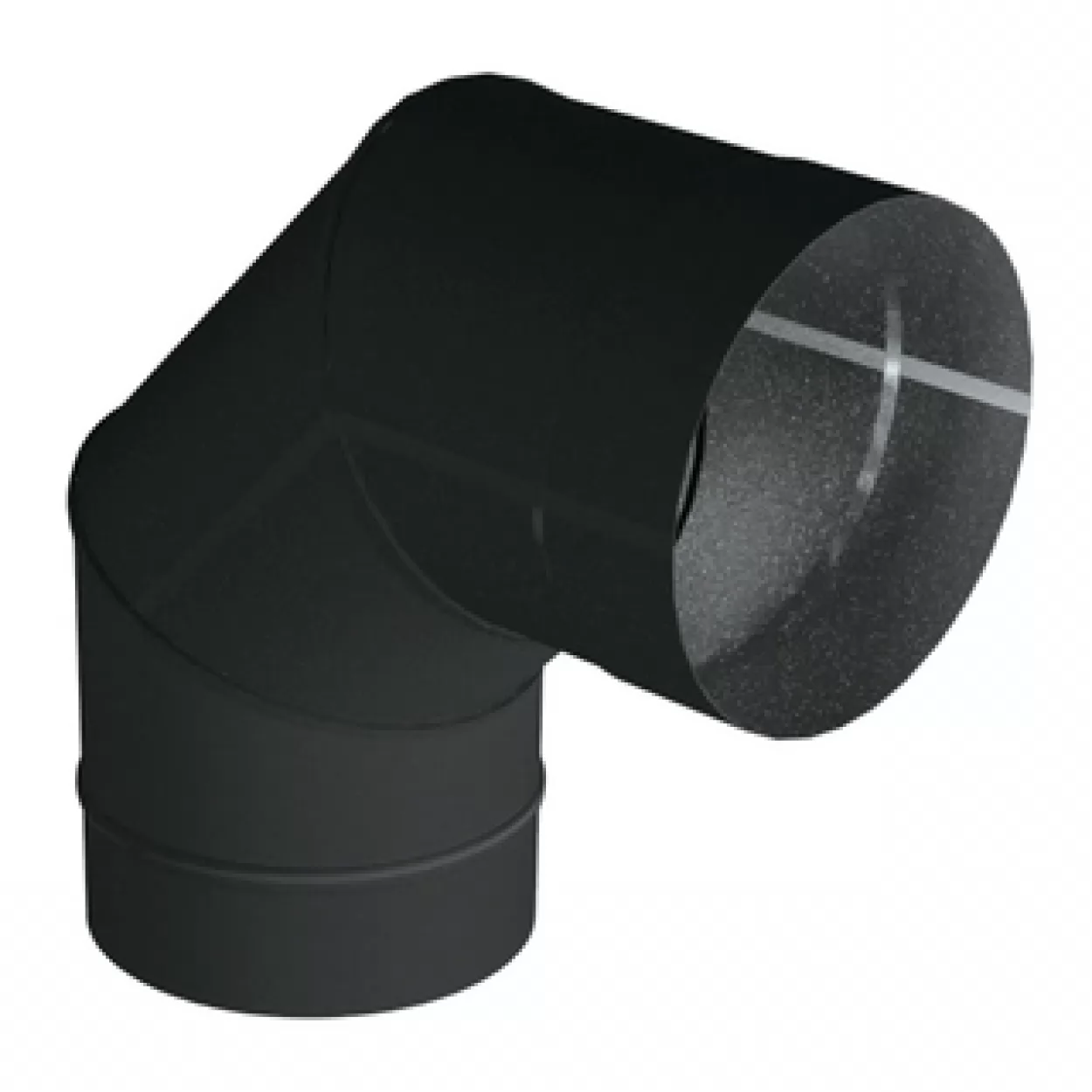 отвод vbr 90°, d=150, aisi 439, 0,8мм black (вулкан)